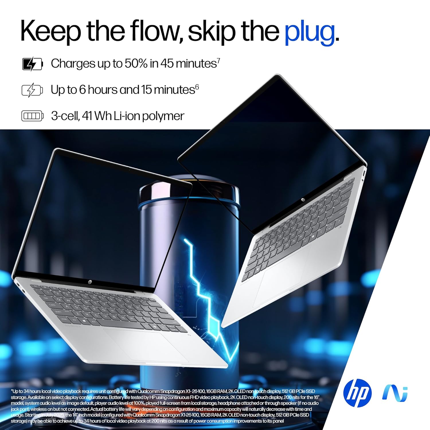 HP Laptop 39.6 cm (15.6) diagonal 15-fd1354TU, Silver - Image 8
